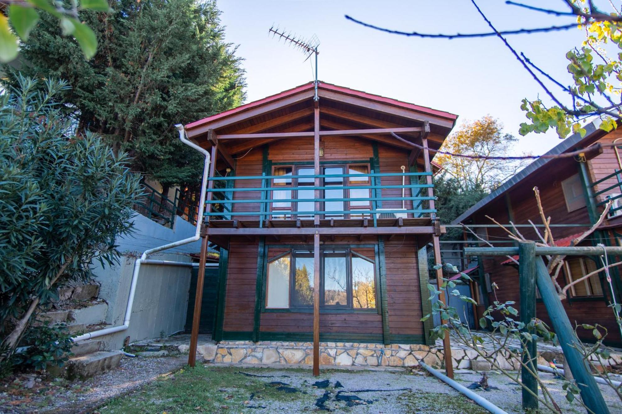 Zeus-Village Οικισμός Φινλανδικών Chalet Με Πισίνες & Γυμναστήριο Molos  エクステリア 写真
