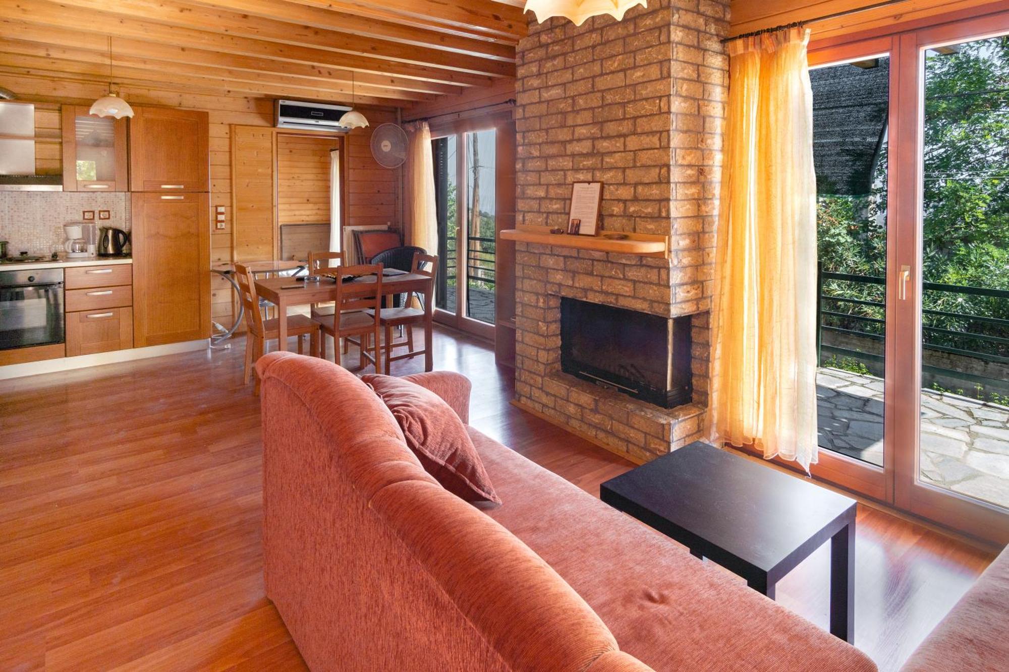 Zeus-Village Οικισμός Φινλανδικών Chalet Με Πισίνες & Γυμναστήριο Molos  エクステリア 写真