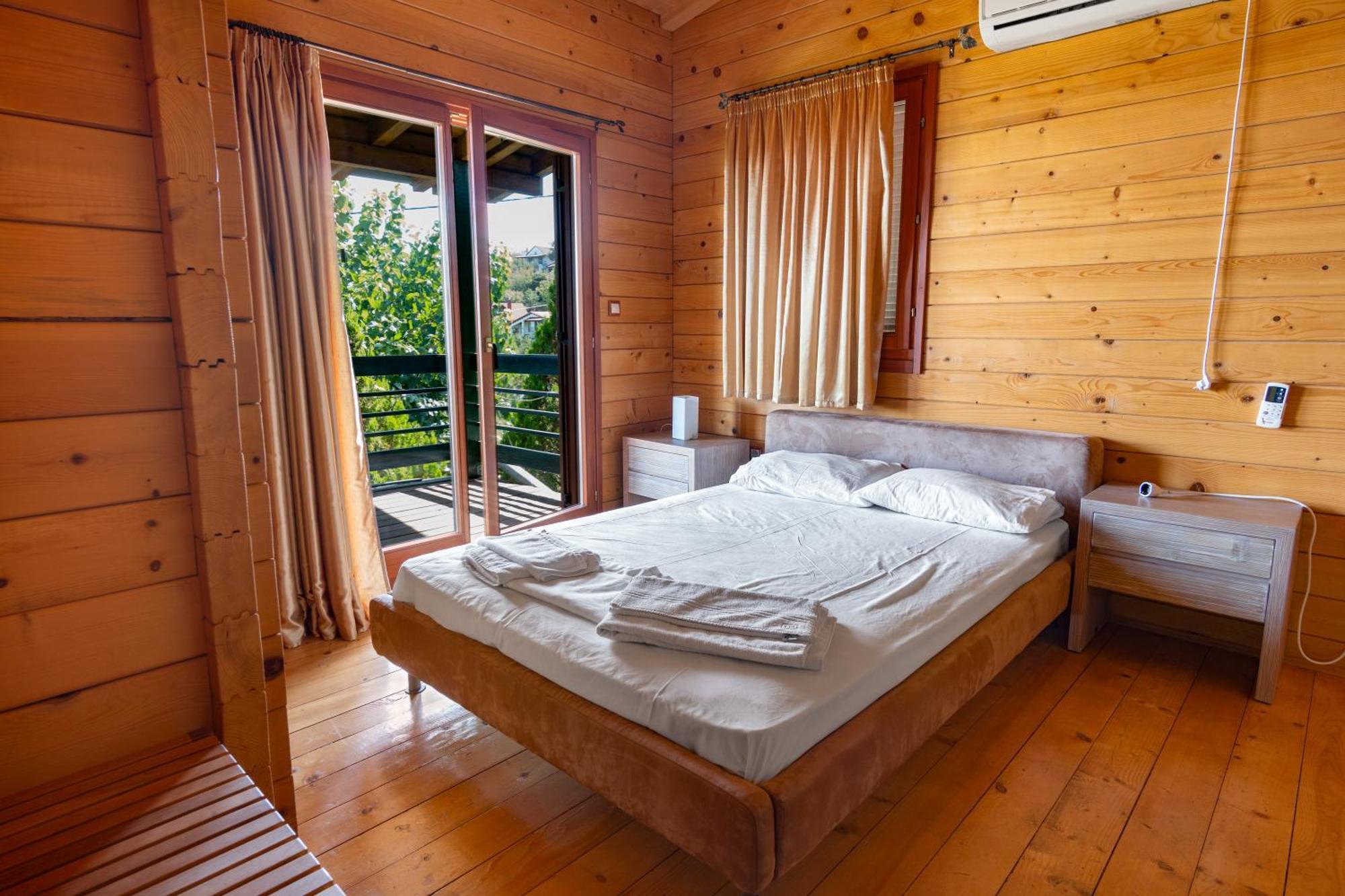 Zeus-Village Οικισμός Φινλανδικών Chalet Με Πισίνες & Γυμναστήριο Molos  エクステリア 写真