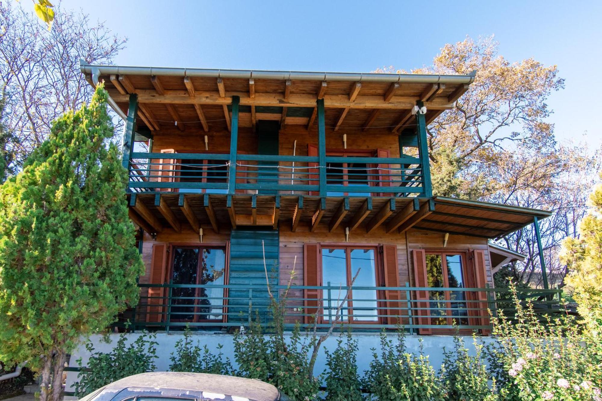 Zeus-Village Οικισμός Φινλανδικών Chalet Με Πισίνες & Γυμναστήριο Molos  エクステリア 写真