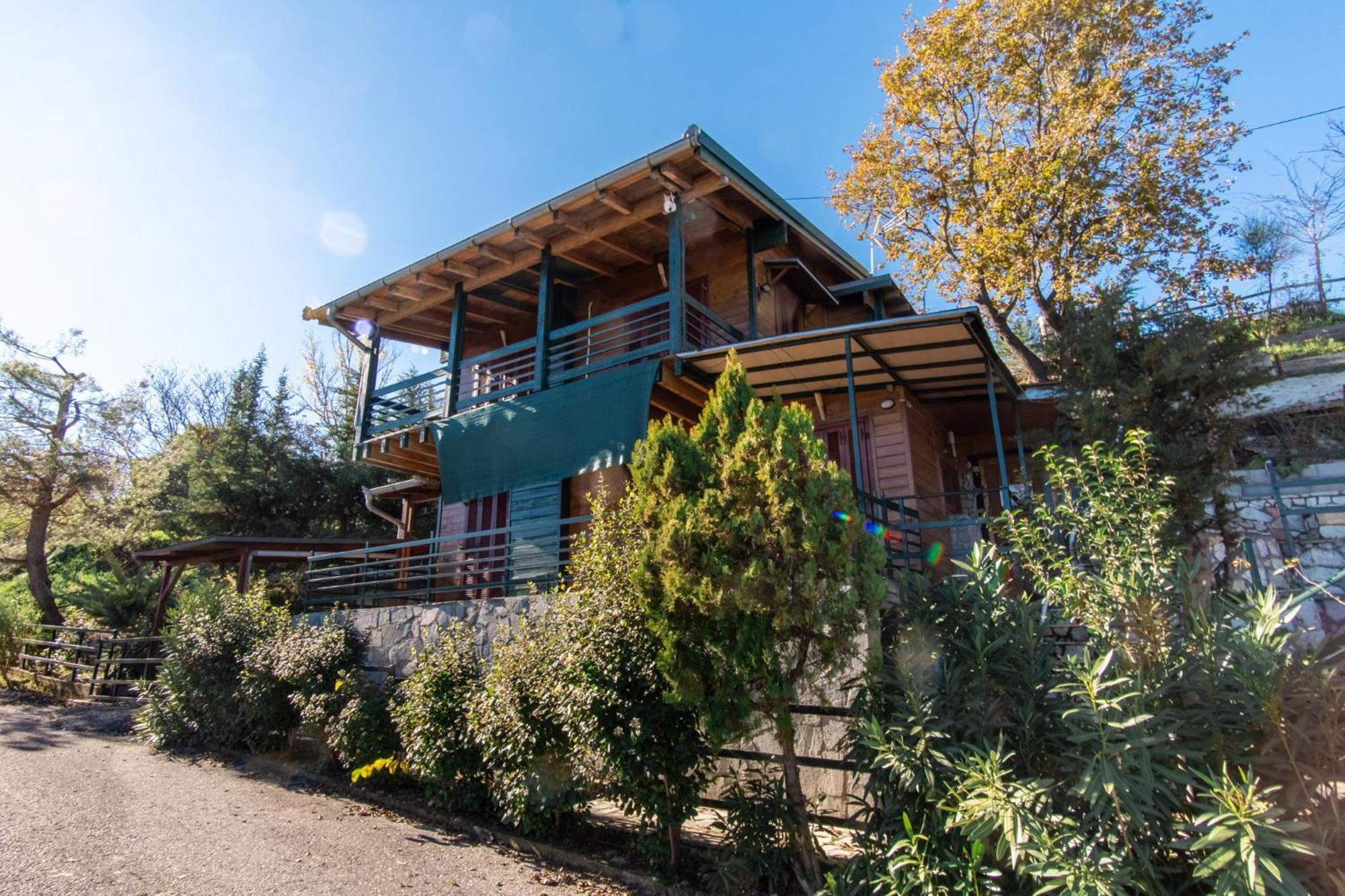 Zeus-Village Οικισμός Φινλανδικών Chalet Με Πισίνες & Γυμναστήριο Molos  エクステリア 写真